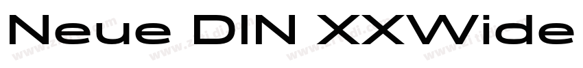 Neue DIN XXWide Regu字体转换